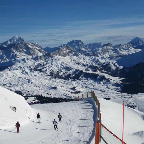 Ski season in the Dolomites
