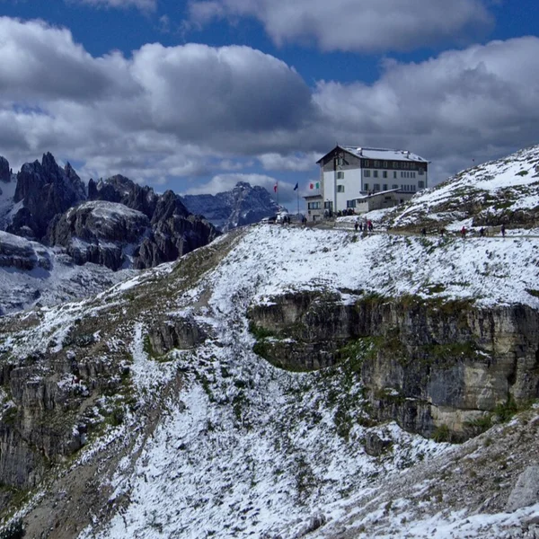 Auronzo Hut in the Dolomites