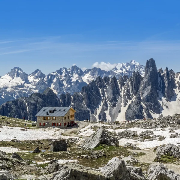 Lavaredo Hut in the Dolomites